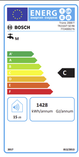 50 liter Elektrische boiler Bosch 2102T